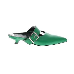 Elegant Green Buckle Mules 41